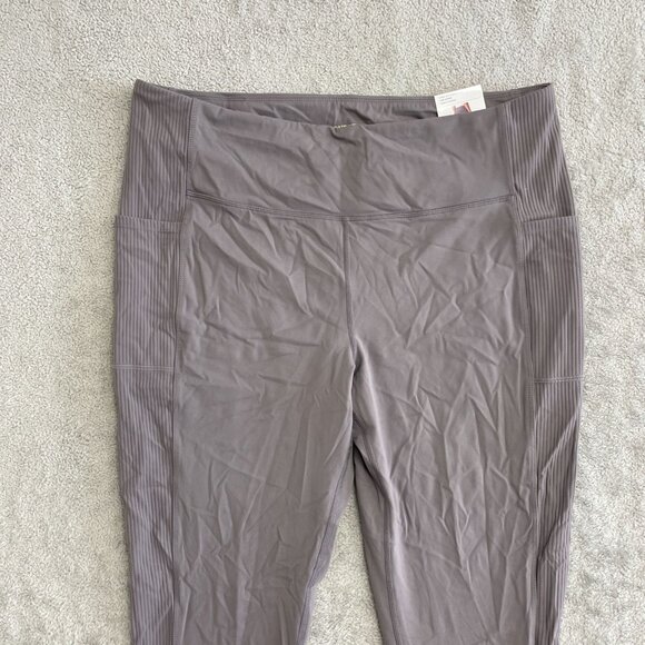 NEW Mondetta High-Rise Ribbed Panel Leggings XXL Side Pockets - Picture 6 of 10